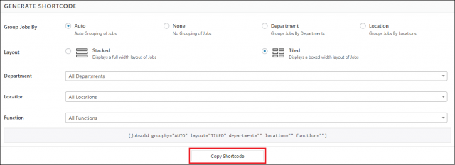 generate_shortcode